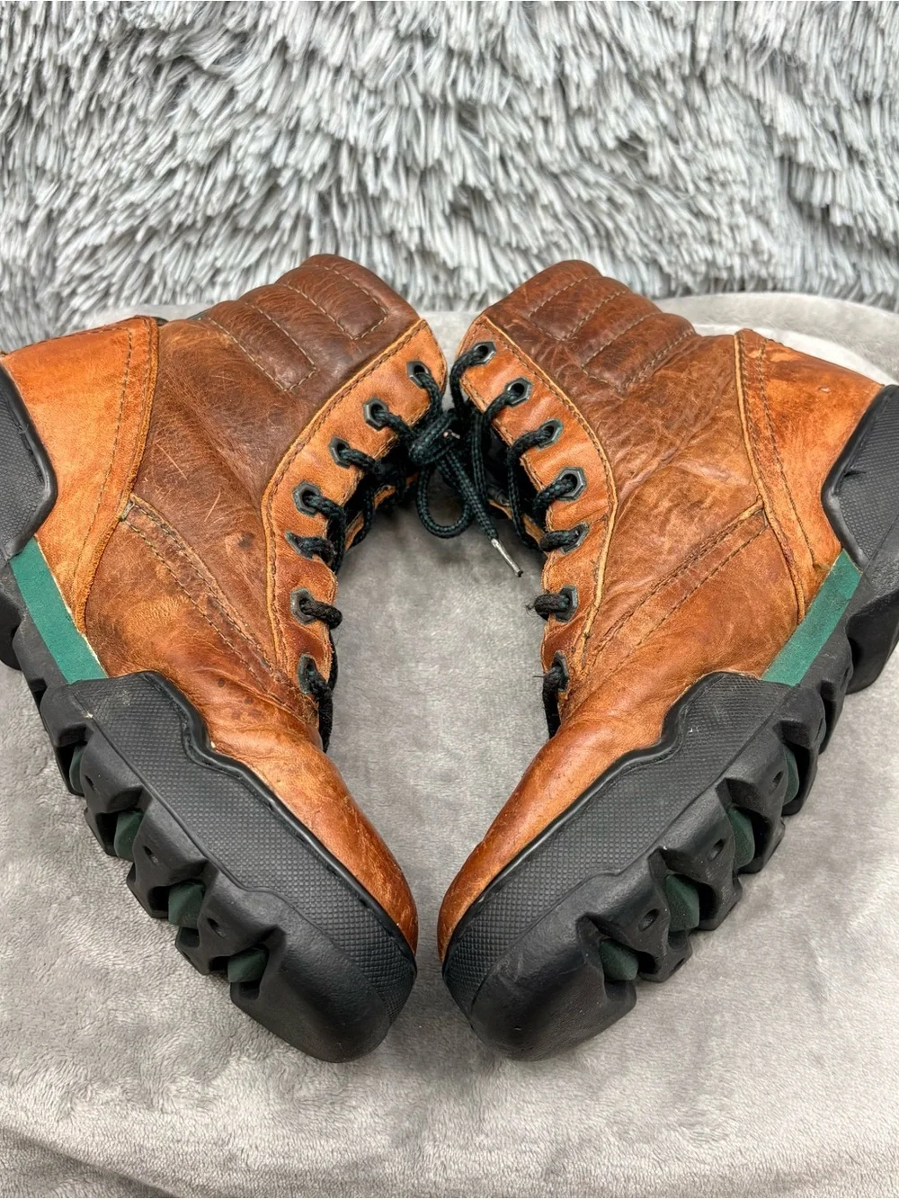 Reebok Boks Boots Mens 7 Brown Leather Hiking 90s Vintage Ghostface Scream
